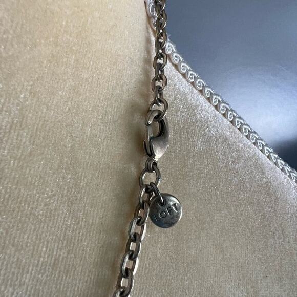 LOFT Bead Silver-tone Long Necklace - Picture 4 of 5